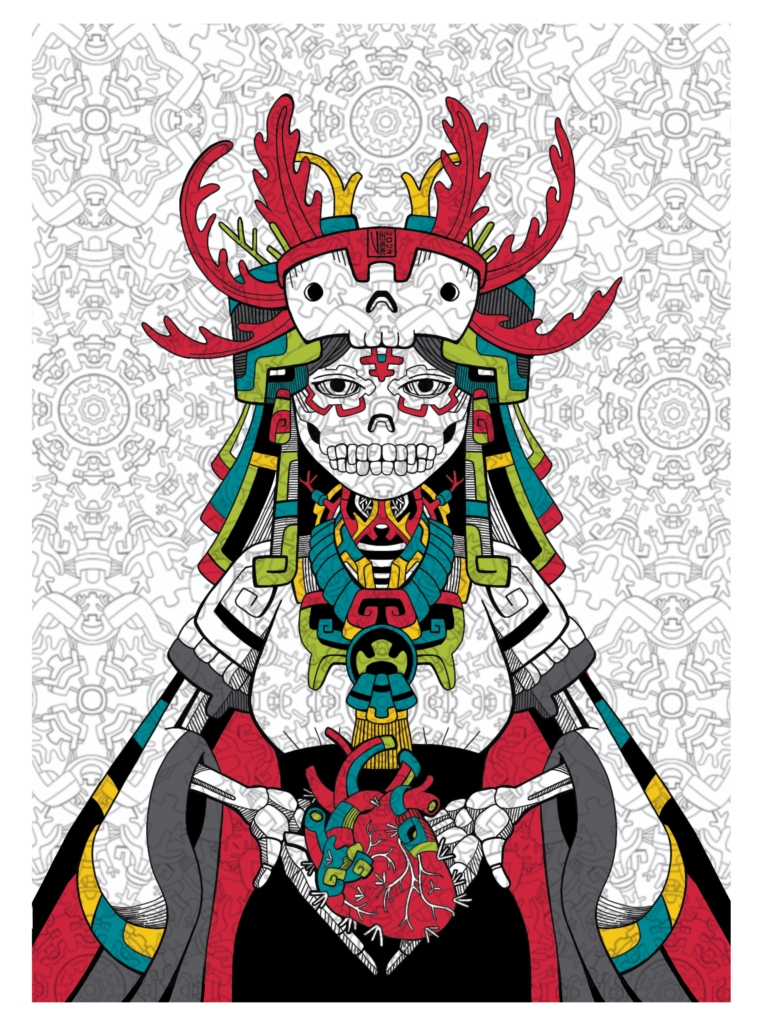 Mictecacíhuatl y Axolotl