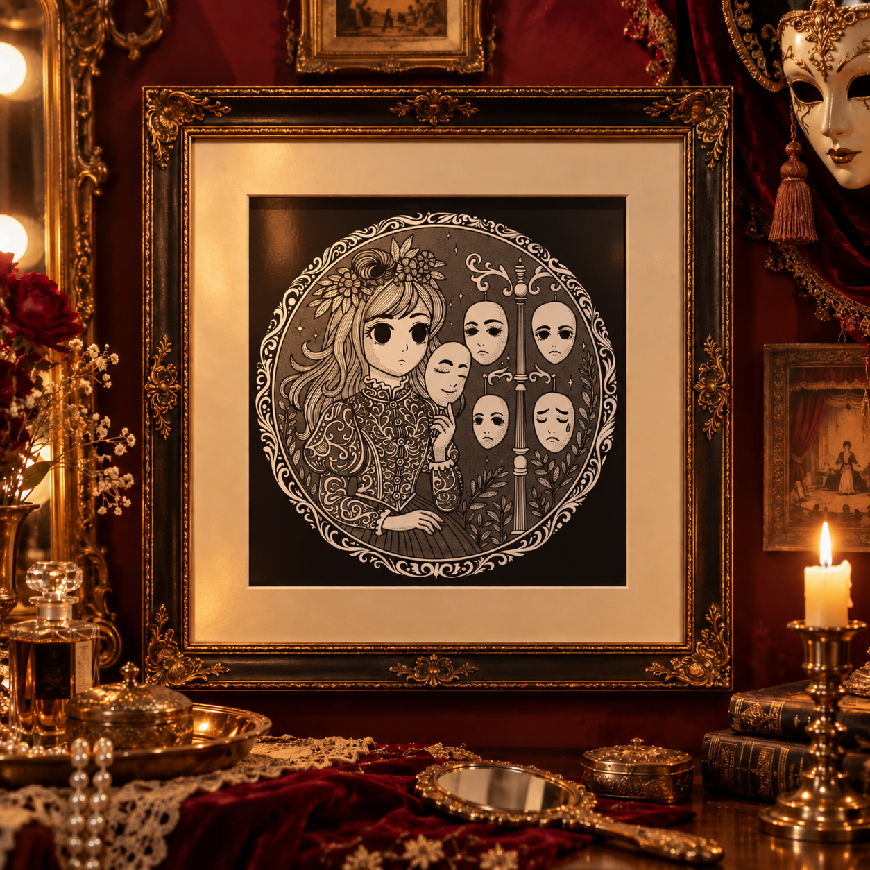Las Máscaras - El Grimorio del Alma - Print